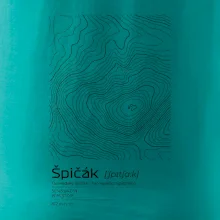 Špičák - vrstevnice v obdélníku
