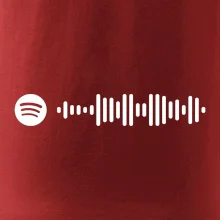 Spotify kód na prsu