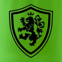 Český lev erb na prsu a na zádech