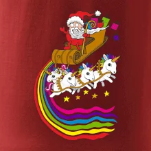 Santa a jednorožci (Pecka design)