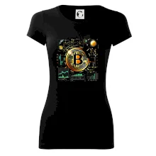 Bitcoin logo s grafy Bitcoin logo s grafy