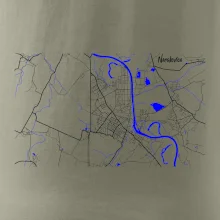 Neratovice - Mapa s vodními toky