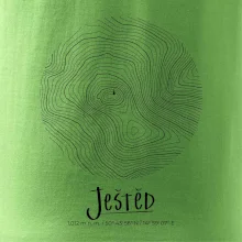 Ještěd - vrstevnice v kruhu