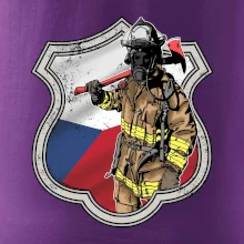 Hasič erb - Česká vlajka