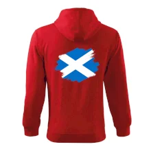 Skotská vlajka kreslená štetcem