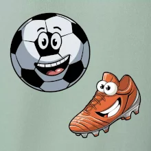 Parové triko - Kopačka a míč