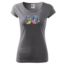 Květinové číslo kreslené - 30