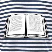 Kniha černobílá otevřená s textem