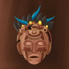 Mayové maska hnědá