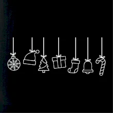 Rodinná vánoční trička  - Vánoční ozdoby na provázku