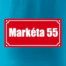 Jméno a věk - uliční cedule - červená