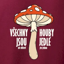 Všechny houby jsou jedlé