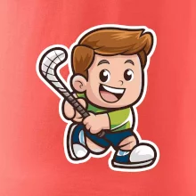 Ikona pozemní hokej kluk