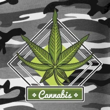 Cannabis list kosočtverec