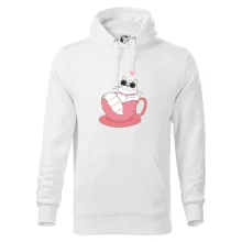 Hustá kočka v hrníčku