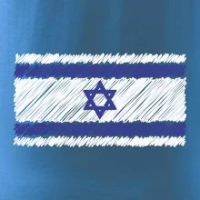 Vlajka Izrael kreslená