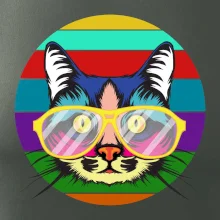 Kočka při barevném západu