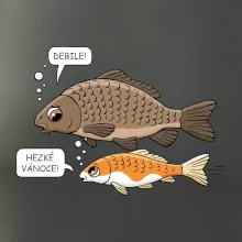 Hezké Vánoce Kapr a Koi kapr (Hana-creative)