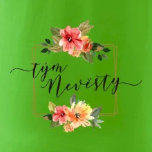 Tým nevěsty čtverec oranžový