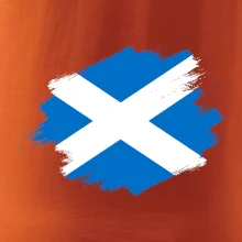 Skotská vlajka kreslená štetcem