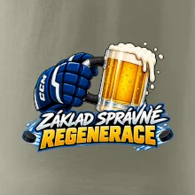 Hokejová regenerace s pivem