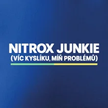 Nitrox junkie zelenožlutá linka pod nápisem