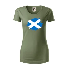 Skotská vlajka kreslená štetcem