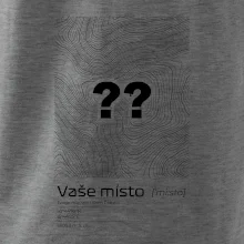 Vaše místo - vrstevnice v obdélníku