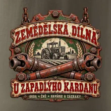 Zemědělská dílna u zapadlého kardanu