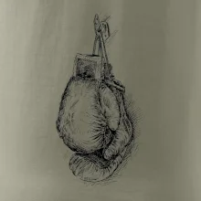 Boxerské rukavice kreslené na výšku