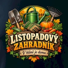 Listopadový zahradník v hlíně je doma