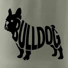 Bulldog  nápis v těle
