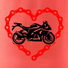 Moto srdce řetěz - supersport