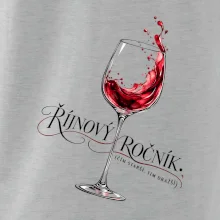 Říjnový ročník se sklenkou červeného vína