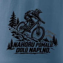 Nahoru pomalu dolů naplno - horský sjezdař