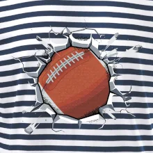 Americký fotbal míč v triku