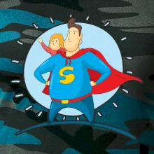 Táta superman - holka