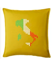 Itálie obrys vlajka