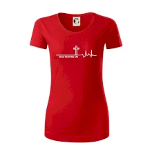 Jesus Saved My Life kříž ekg Jesus Saved My Life kříž ekg