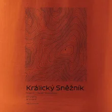 Králický Sněžník - vrstevnice v obdélníku