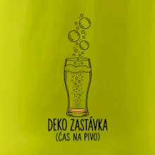 Deko zastávka čas na pivo sklenice s potápěčskými bublinami
