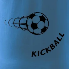 Kickball nápis šikmo