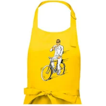 Gentleman na kole s pivem