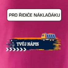 Stavba - vlastní nápis - náklaďák