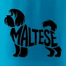 Maltézský psík nápis v těle