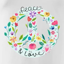 Peace and love symbol