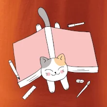 Učení na státnice kočka