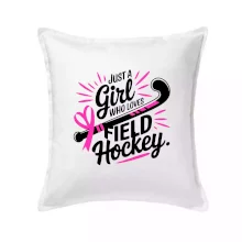 Just a girl who loves field hockey černo růžové