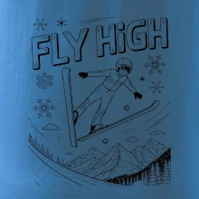 Černobílý skokan fly high