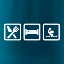 Eat sleep vodní pólo v řadě